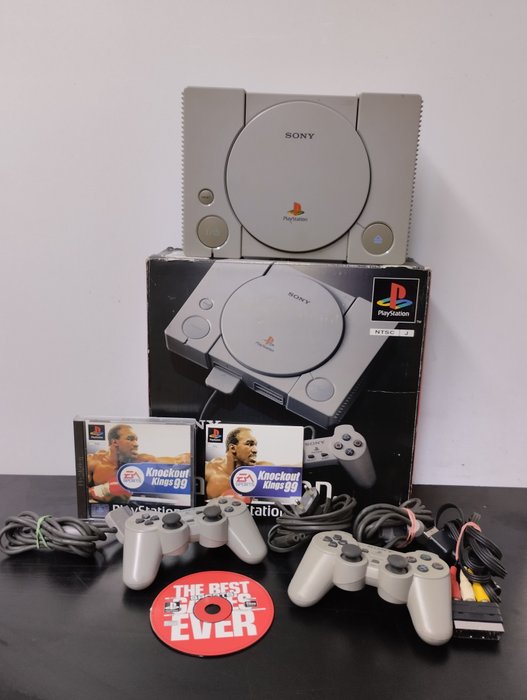 1 Sony Playstation 1 (PS1) - Console with games (2) - In original