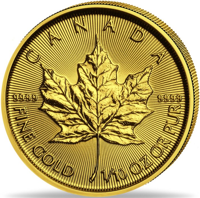 加拿大. 5 Dollars 2024 Maple Leaf. 1/10 oz (.999)