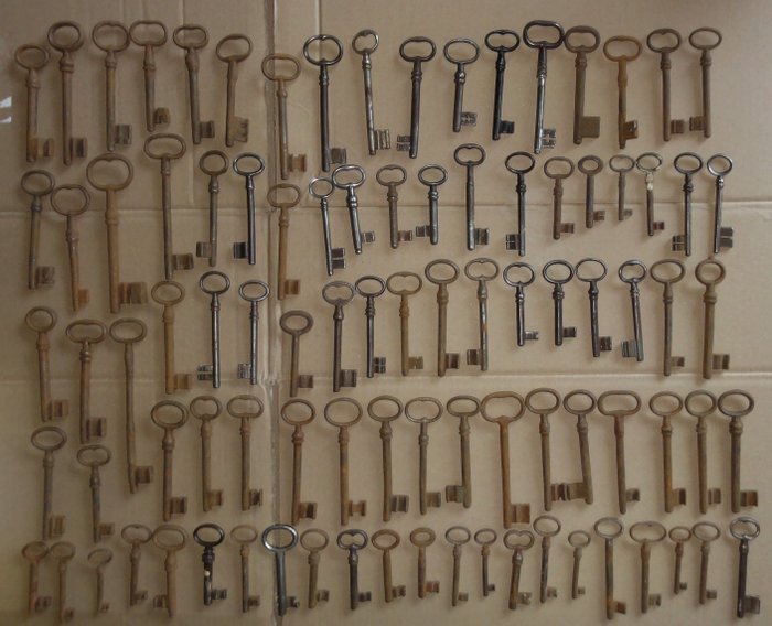 93 anciennes clés en fer Clé en fer Clé Clé pour portail, serrure