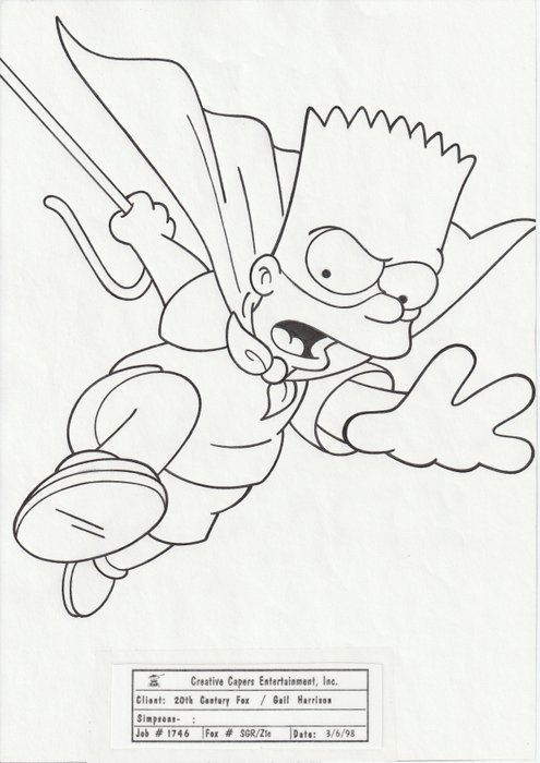 The Simpsons - Illustrazione originale