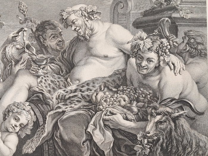 Carle Vanloo, inc. Louis-Simon Lempereur (1728-1807) - "Le triomphe de Silene"