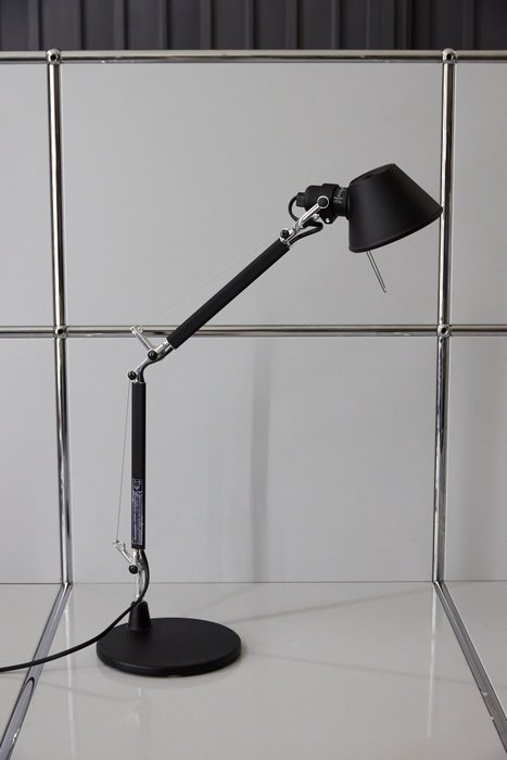 Artemide - Michele De Lucchi, Giancarlo Fassina - Skrivbordslampa - Tolomeo Micro Bord - Svart - Aluminium