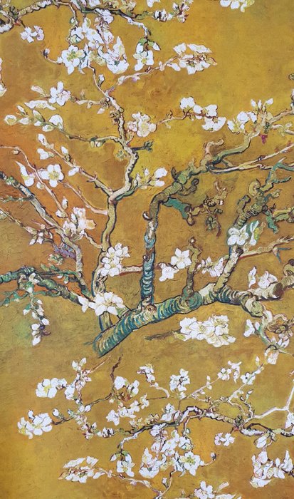 Exklusiver Van-Gogh-Stoff „Mandelblüte“ – 600 x 140 cm – Artmaison Artistic Design - Stoff - 140 cm - 0.02 cm