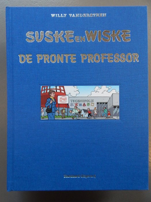 Suske en Wiske - De Pronte Professor - luxe linnen hc - Technopolis uitgave - 1 x deluxe album - Första upplagan - 2006