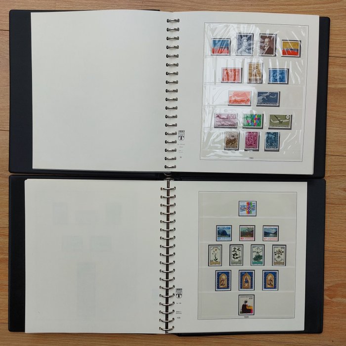 Liechtenstein 1960/2001 - An almost complete collection (until 1996) series and blocks in 2 luxury Lindner binders