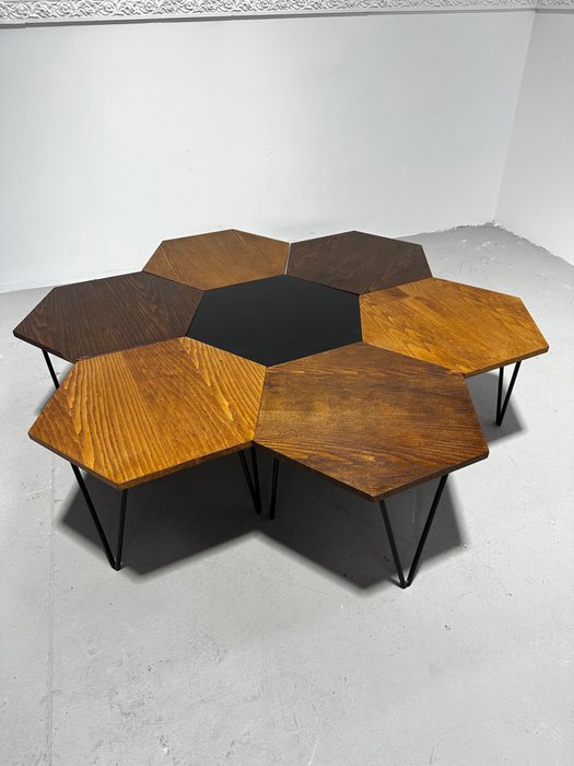 ISA Bergamo - Gio Ponti - 咖啡桌 (7) - 木, 鐵（鑄／鍛）