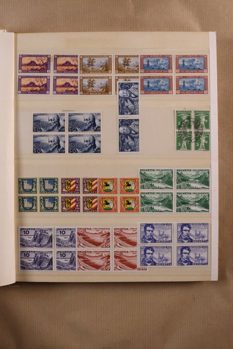 Svizzera 1927/1986 - A batch in two stock books