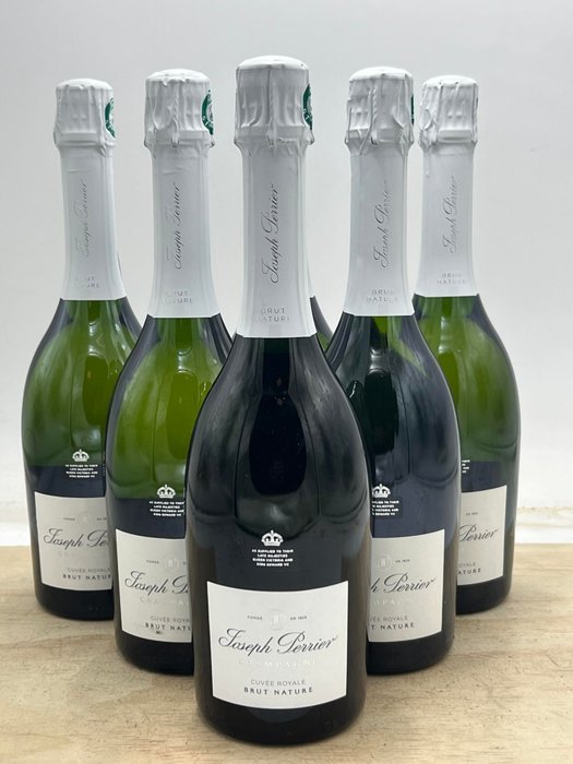 Joseph Perrier, Cuvée Royale - Champagne Brut Nature - 6 Flaskor (0,75L)