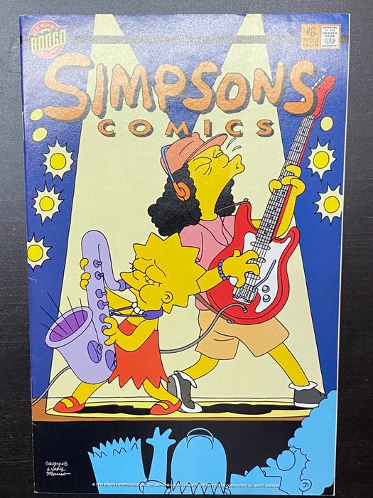 The Simpsons - SIMPSONS COMICS #5 (1994) First Issue with Sealed Trading Card inside! Bongo - Near Mint