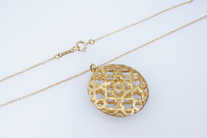 Tiffany & Co. - Kaulakoru - Marrakesh Pendant Necklace - Full Set - 18 kt. Keltakulta 