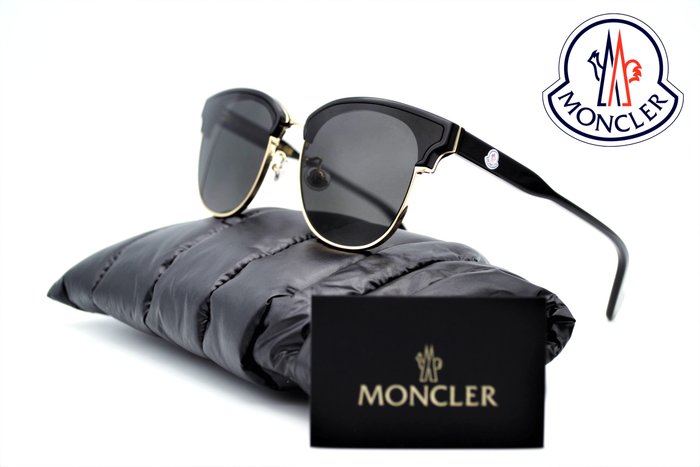 Moncler - No Reserve - ML0112K 01A - Exclusive Design - Gold Metal & Black Acetate - Unused & *New* - Aurinkolasit