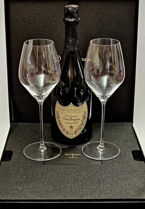 2013 Dom Pérignon, Special Giftbox including 2 glasses by Riedel - 香槟地 Brut - 1 Bottle (0.75L)