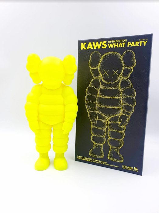 Kaws (1974) - What Party Yellow 2020 - Catawiki