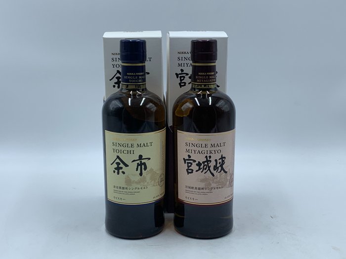 Yoichi Single Malt & Miyagikyo Single Malt - Nikka  - 70厘升 - 2 bottles