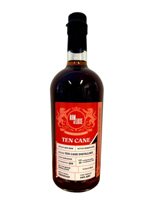 Ten Cane 2008 13 years old Rom de Luxe - Limited Batch Series - b. 2022 - 700ml