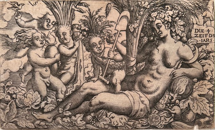 Virgile Solis ( 1514-1562 ) - Les quatre Saisons