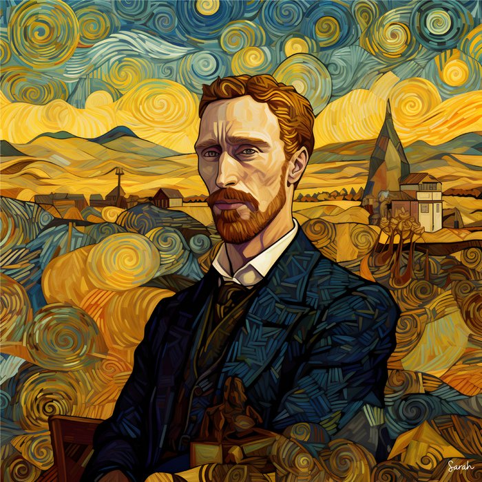 Sarah - Portrait of Vincent van Gogh- 1991 - Catawiki