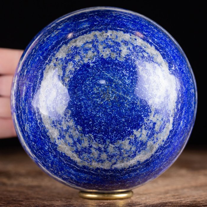 Toppkvalitet Lapis Lazuli Sphere - Kongeblå - Afghanistan - - Høyde: 130 mm - Bredde: 130 mm- 2623 g