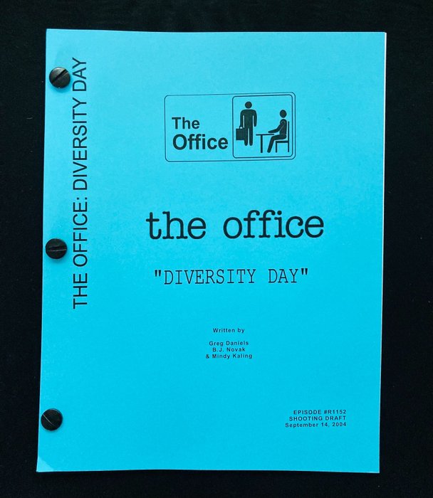 手迹 - The Office - "Diversity Day" - Episode #R1152 - Shooting Draft - September 14, 2004 - Script - 2005