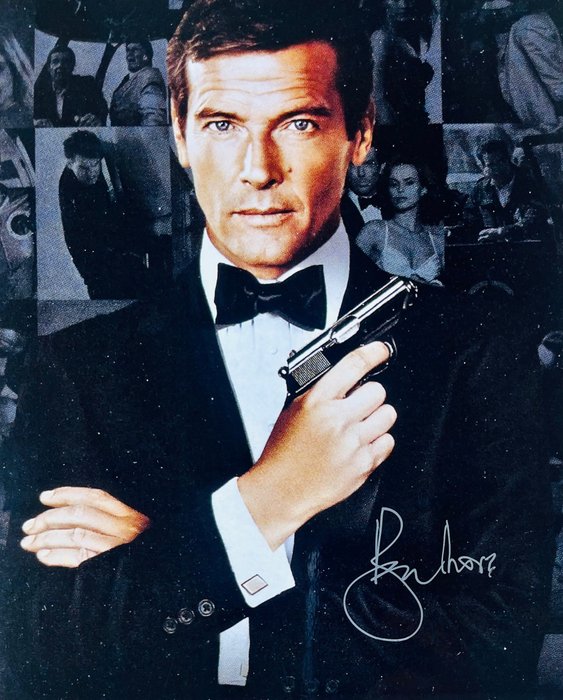 James Bond 007: Live And Let Die - Roger Moore (+) - 簽名
