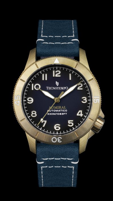 Tecnotempo® - Automatic Bronze "Admiral" - Limited Edition - - TT.330BR.ADBL (Blue) - Mænd - 2011-nu
