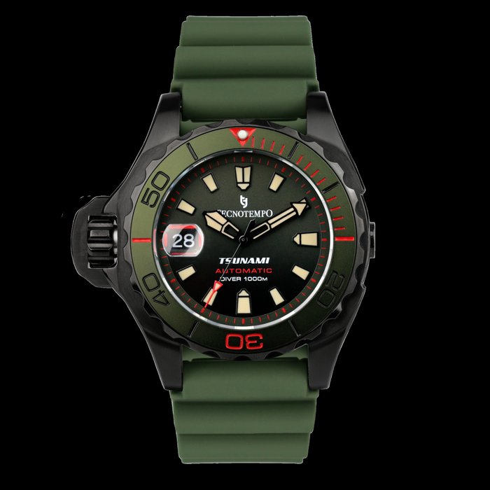 Tecnotempo®  - Automatic Professional Diver 1000M "Tsunami" - Limited Edition - - TT.1000TS.BGR - Heren - 2011-heden