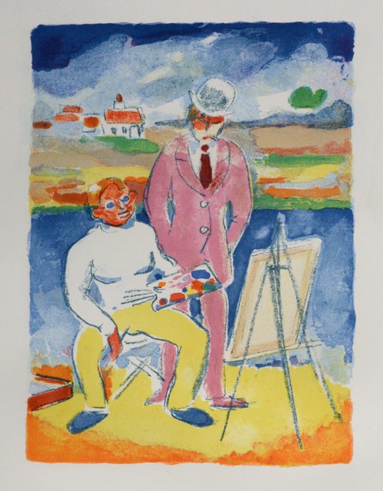 Kees Van Dongen (1877-1968) - Vlaminck et Derain à Chatou