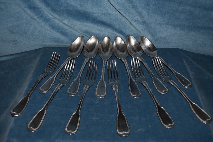 Cucchiaio da portata - .925 argento - Francia - Inizio XIX secolo
