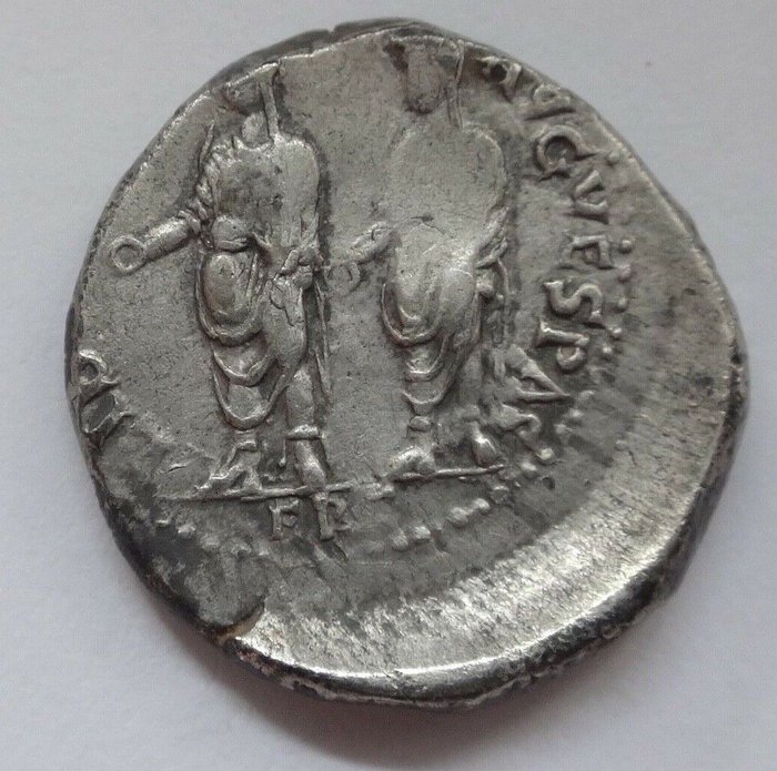 Roman Empire. Vespasian (AD 69-79). AR Denarius,  Ephesus mint. Struck AD 71