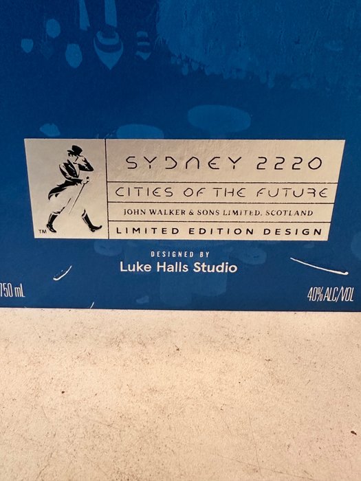 origineel – Johnnie Walker Blue Label Cities of the Future Sidney 2220 – Original bottling  – b. 2010s tot vandaag – 750ml