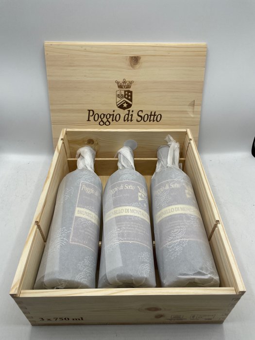 2018 Poggio di Sotto - 蒙达奇诺·布鲁奈罗 DOCG - 3 Bottles (0.75L)