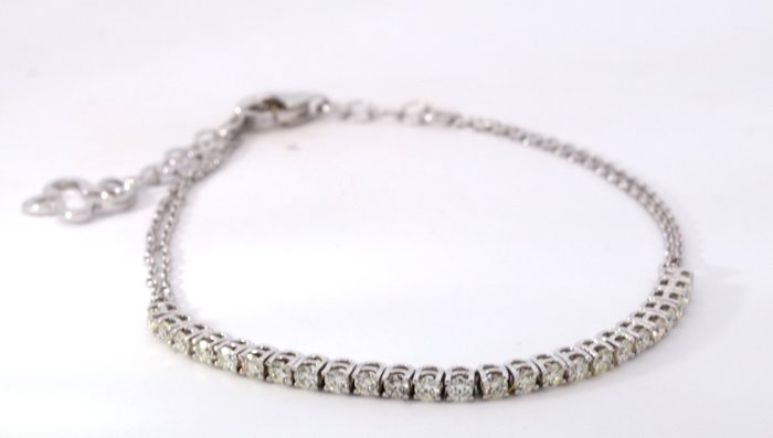 14 karaat Witgoud - Armband - 0.75 ct Diamant