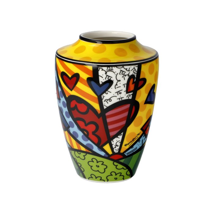 Romero Britto (1963) - A NEW DAY, porcelain vase, sold out