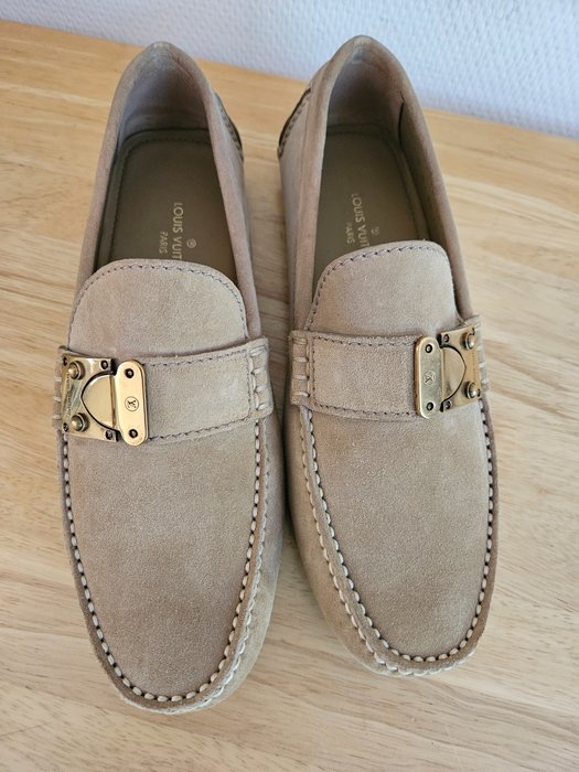 louis vuitton suede loafers