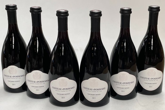 2013 Château de Pommard - Clos Marey Monge Monopole - Pommard - 6 Bottles (0.75L)