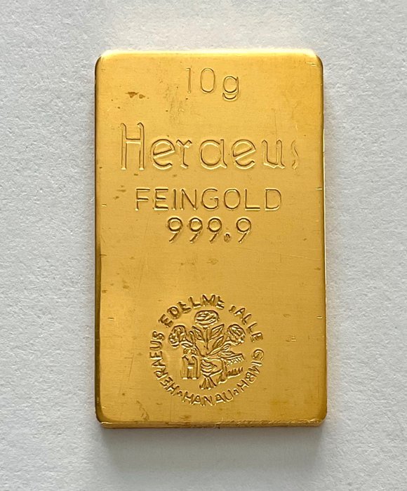 10 Gramm - Gold .999 - Heraeus