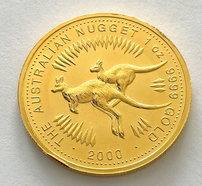 Australia. 100 Dollars 2000 -  Australian Nugget (1 oz .999)