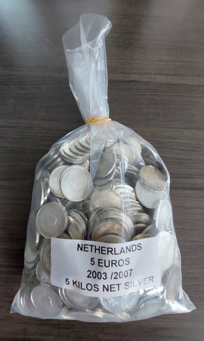 5405 gram munten Nederland - Argento .925 - Koninklijke Nederlandse Munt