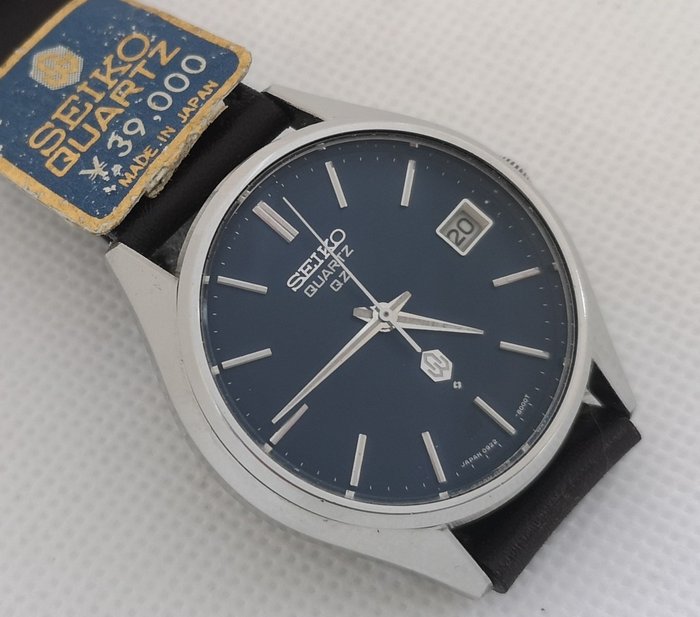 Seiko - Quartz QZ - Blue Dial - 0922-8000 - NOS - Men - 1970