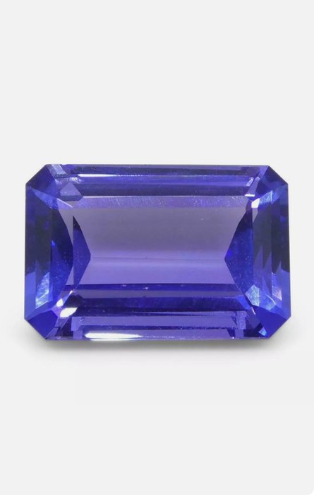 紫色, 蓝色 坦桑石 - 3.81 ct