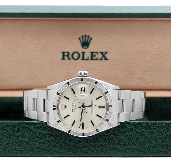 Rolex - Oyster Perpetual Date - Silver Dial - 1501 - Unissexo - 1970-1979
