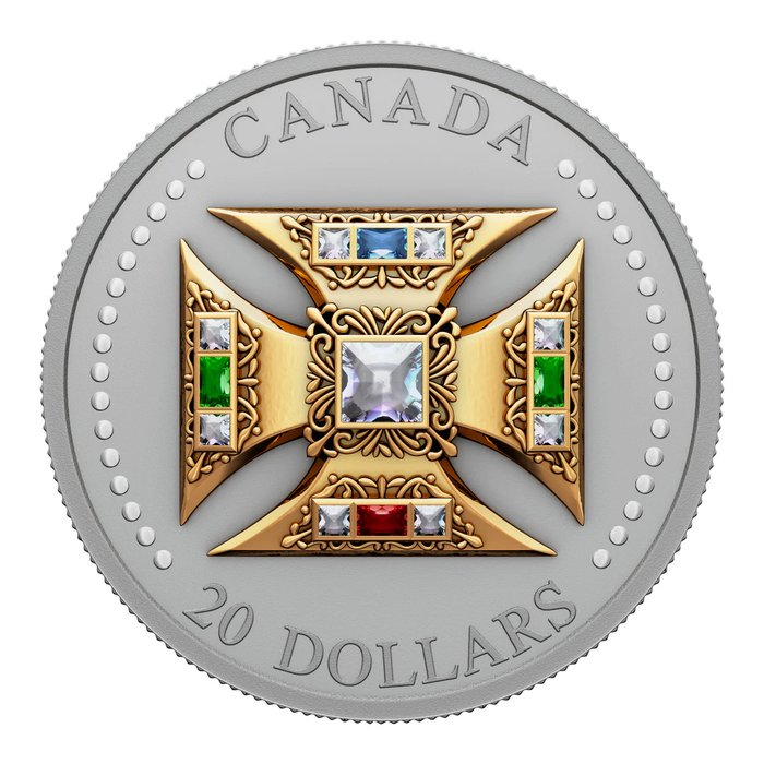加拿大. 20 Dollars 2023 St. Edward Crown 1 Oz (.999)