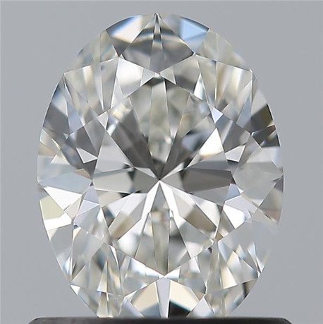 1 pcs Diamant  (Natuurlijk)  - 0.90 ct - Ovaal - G - IF - Gemological Institute of America (GIA)
