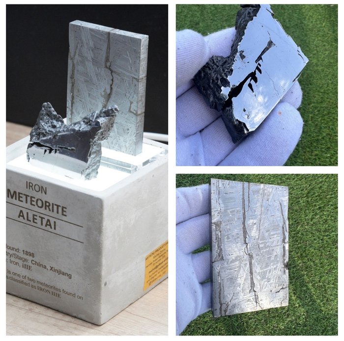 Aletai-meteoriitti Hieman kiillotettu - 633 g - (2)