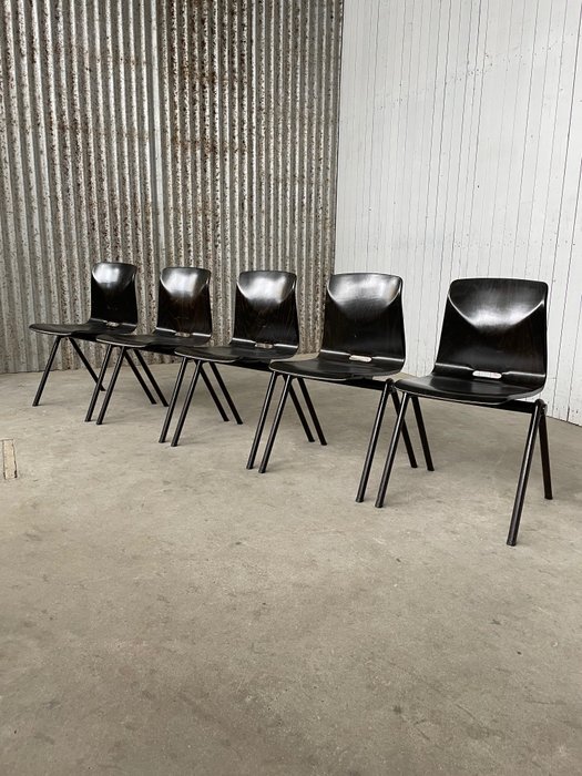 Galvanitas - Ruokasalin tuoli (5) - Tor-on-Seat S22 - Metalli, Puu