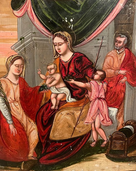 Scuola veneto-cretese (XVII) - Sacra famiglia