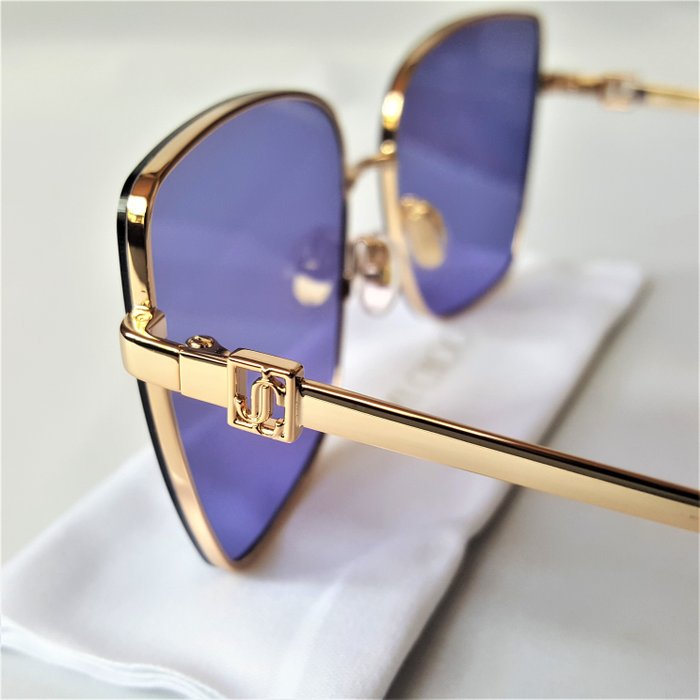 Jimmy Choo - Gold - Special Bag - New - Sunglasses