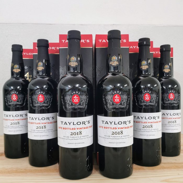 2018 Taylor's - Douro Late Bottled Vintage Port - 6 Flaschen (0,75 l)