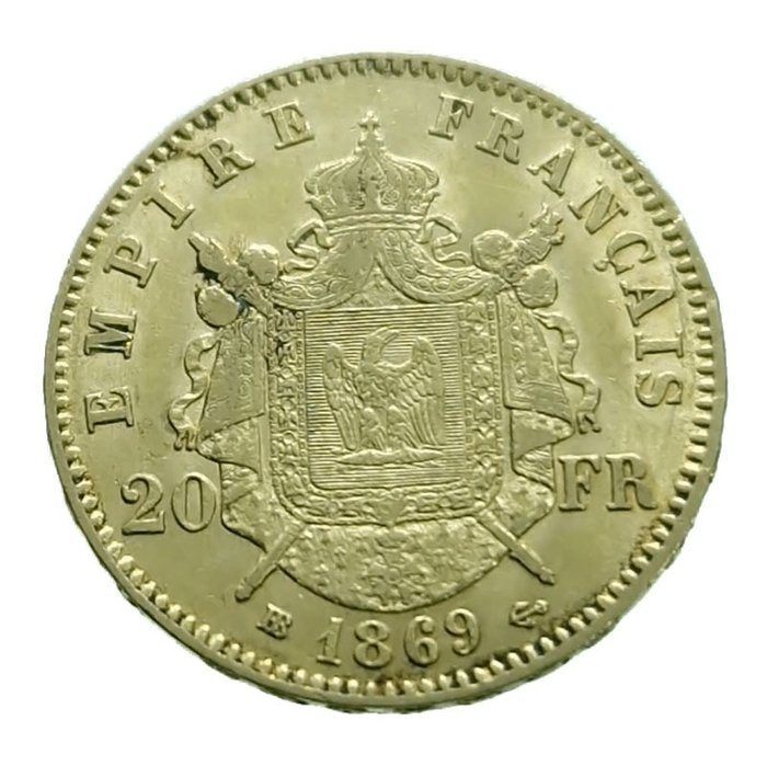 20 Francs Or 1869-BB Napoleon III