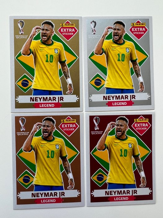 Panini Qatar World Cup Extra Sticker 2022 Legend Neymar Junior - BRONZE